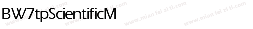 BW7tpScientific Medium字体转换